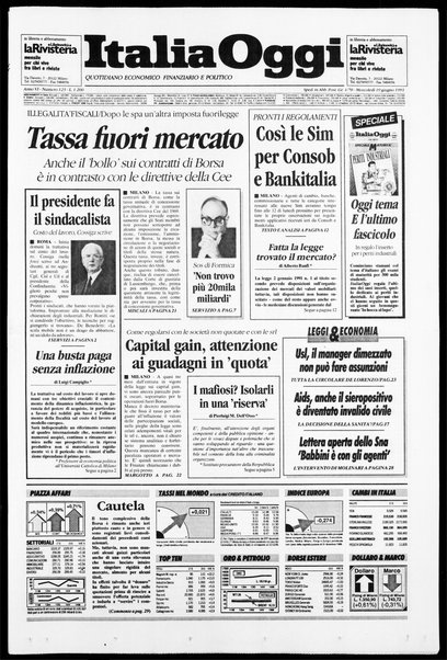 Italia oggi : quotidiano di economia finanza e politica